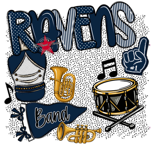 Ravens Band Spirit-Navy