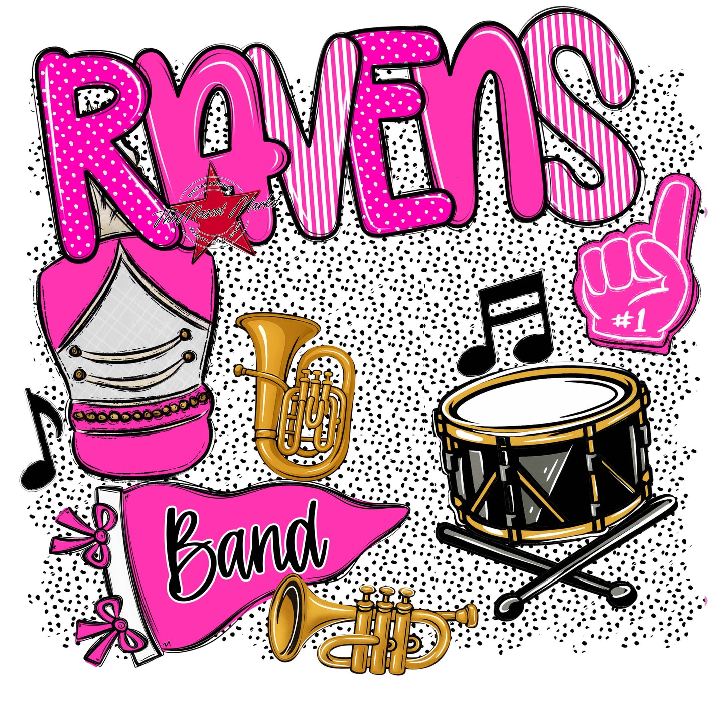 Ravens Band Spirit-Pink
