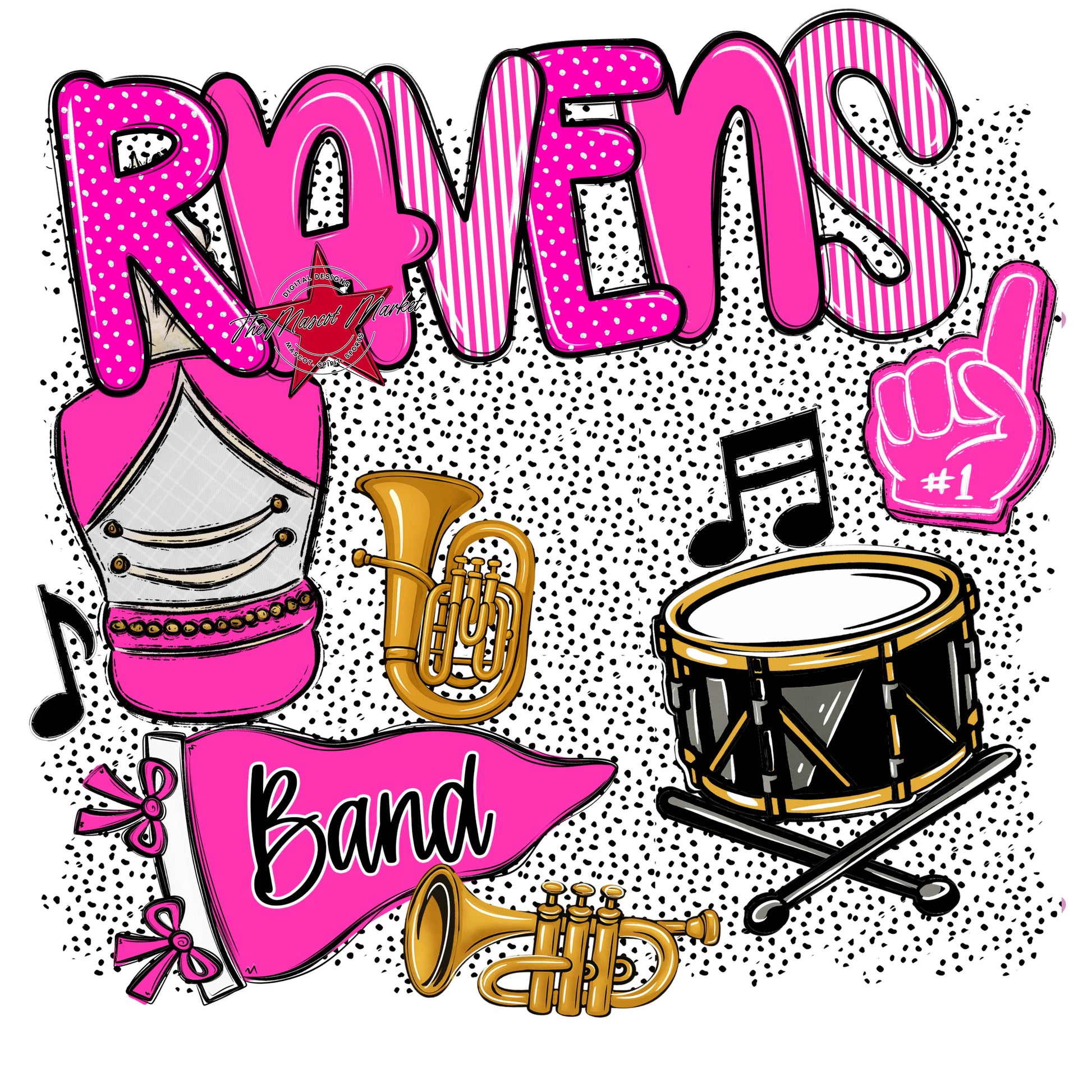 Ravens Band Spirit-Pink