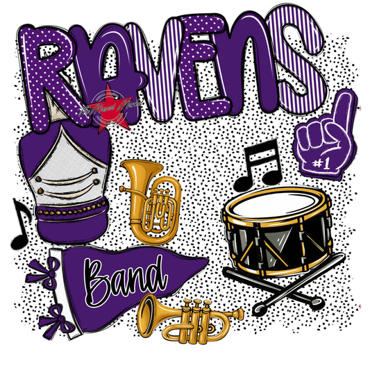 Ravens Band Spirit-Purple