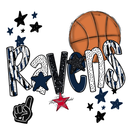 Ravens Basketball Scrape-Navy