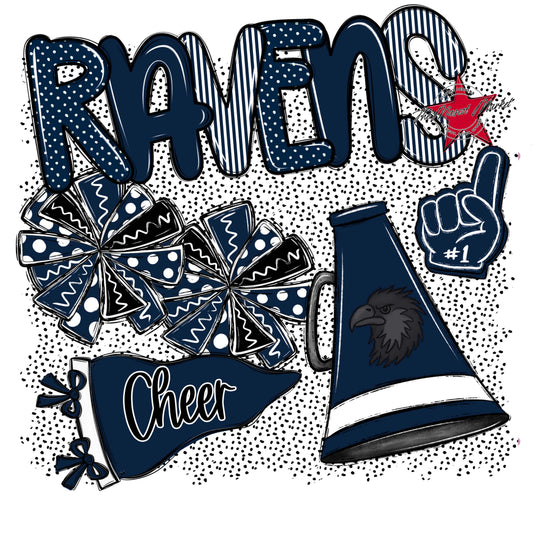 Ravens Cheer Spirit-Navy