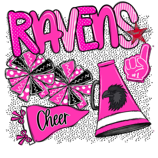 Ravens Cheer Spirit-Pink