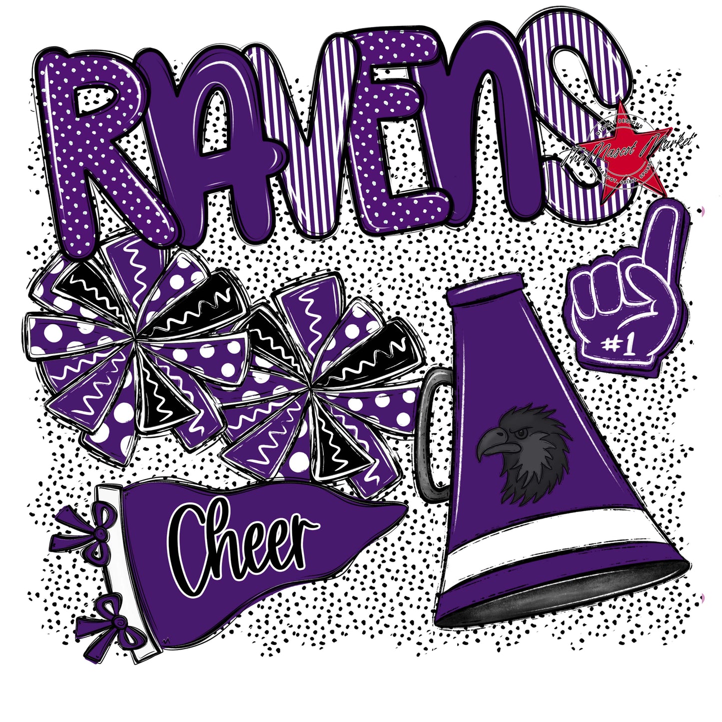 Ravens Cheer Spirit-Purple