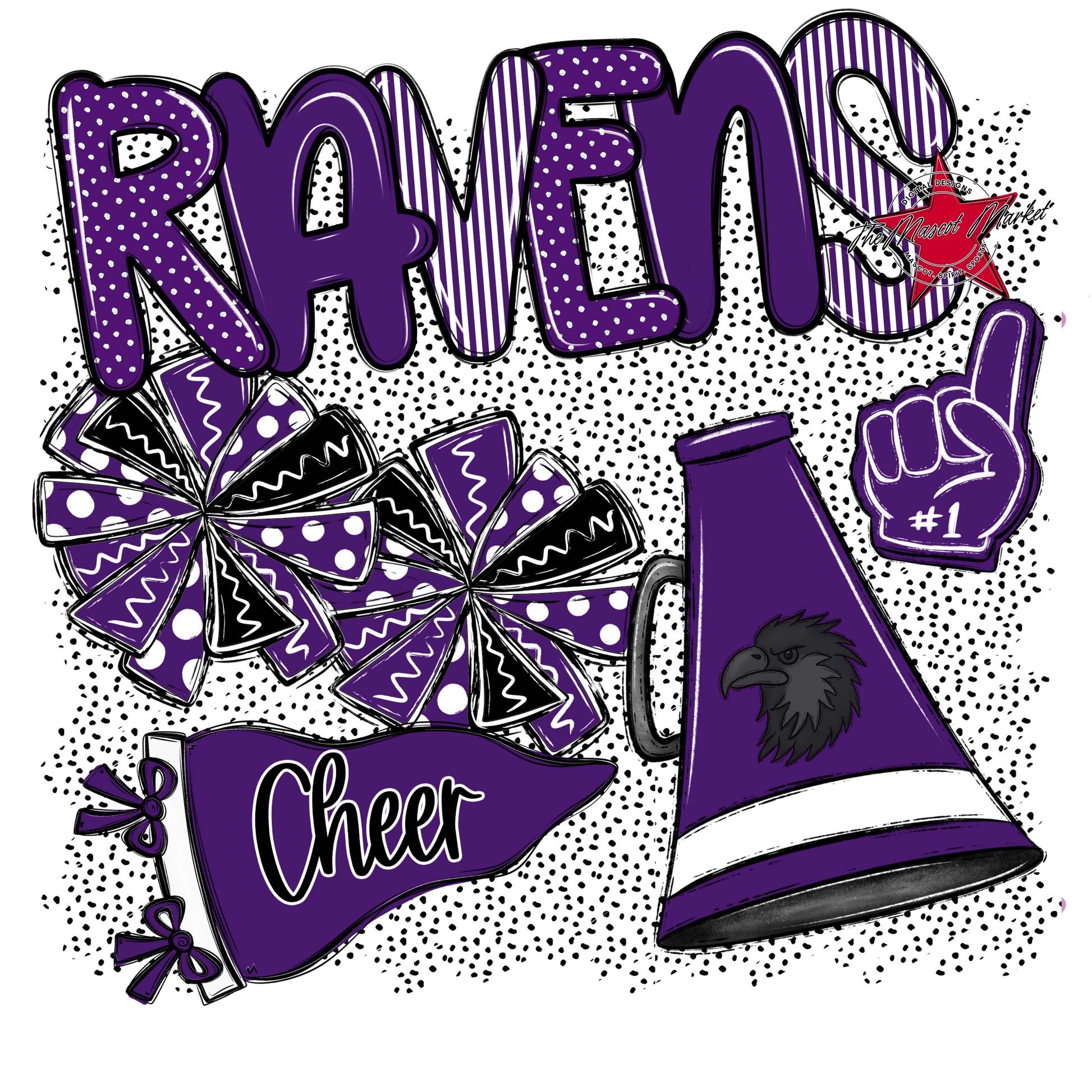 Ravens Cheer Spirit-Purple