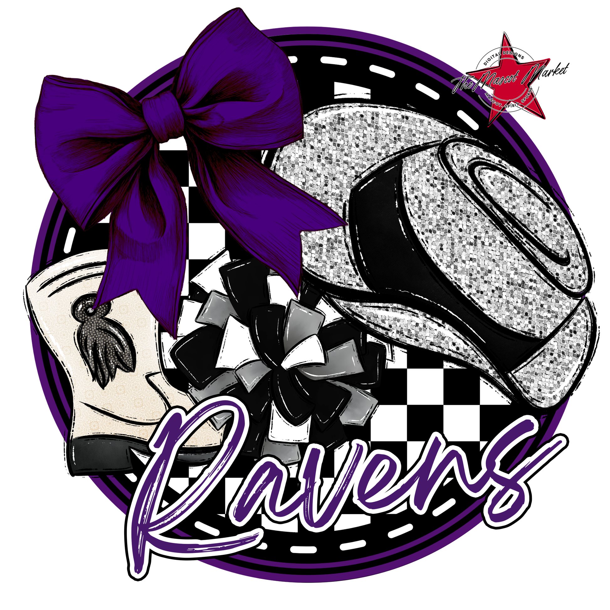 Ravens Circle Drillteam Design-Purple
