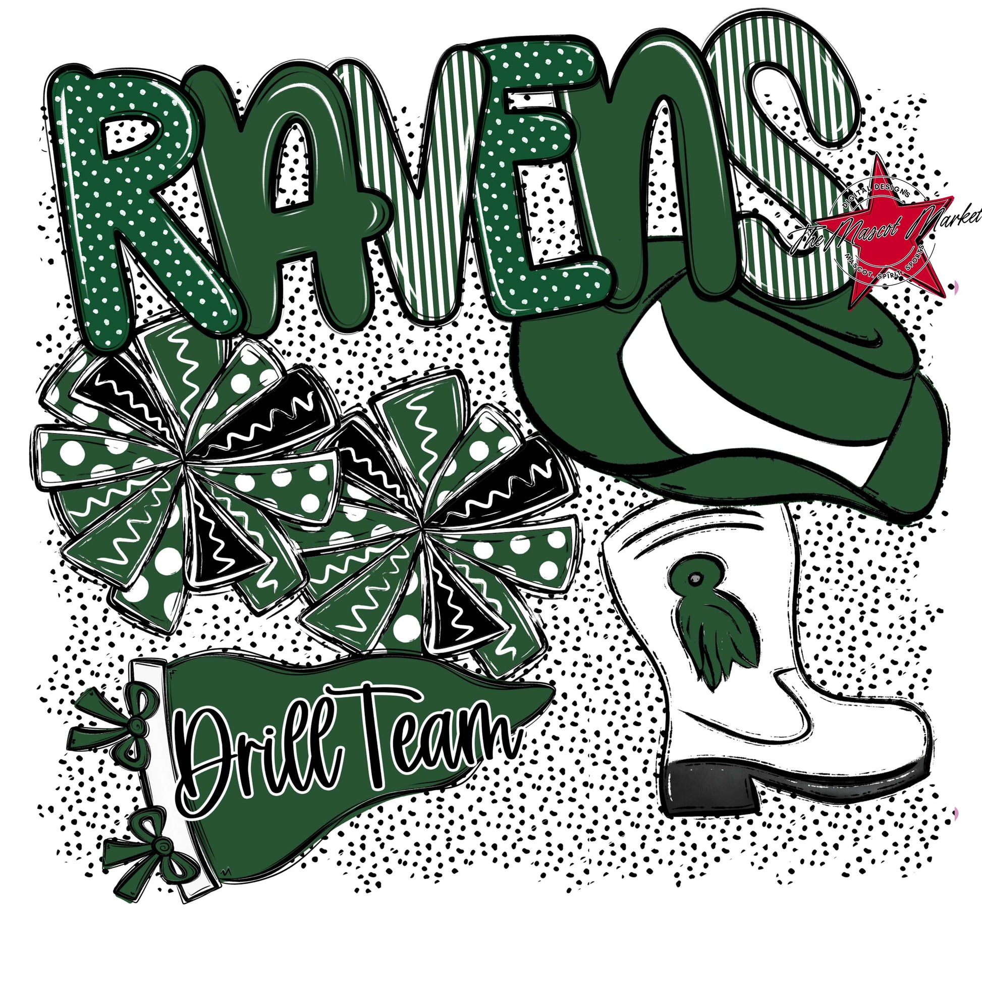 Ravens Drillteam Spirit-Green