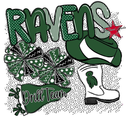 Ravens Drillteam Spirit-Green