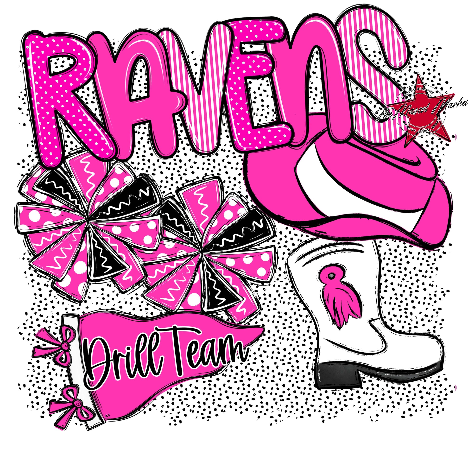 Ravens Drillteam Spirit-Pink