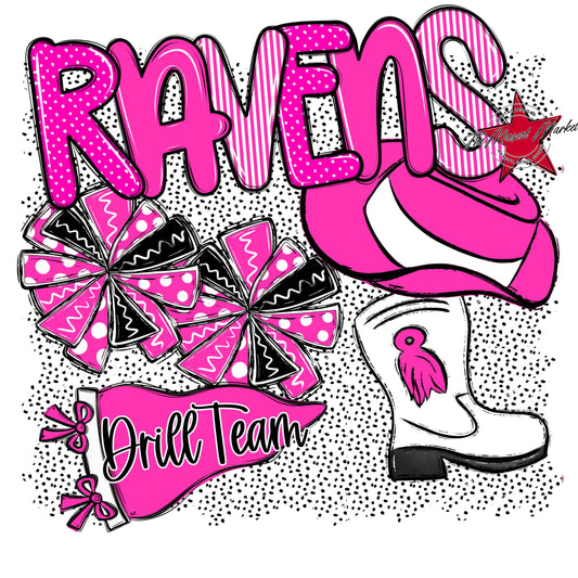 Ravens Drillteam Spirit-Pink