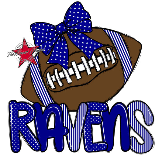 Ravens Football Spirit Design-Blue