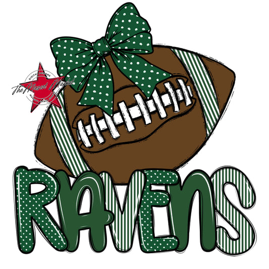Ravens Football Spirit Design-Green