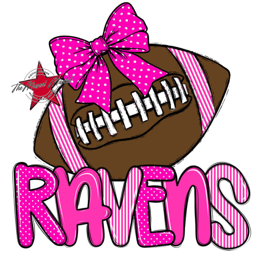 Ravens Football Spirit Design-Pink