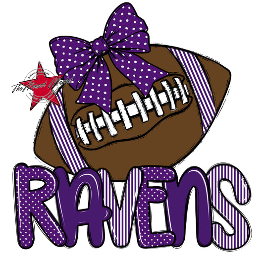 Ravens Football Spirit Design-Purple