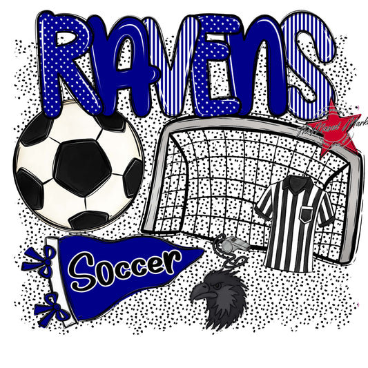 Ravens Soccer Spirit-Blue