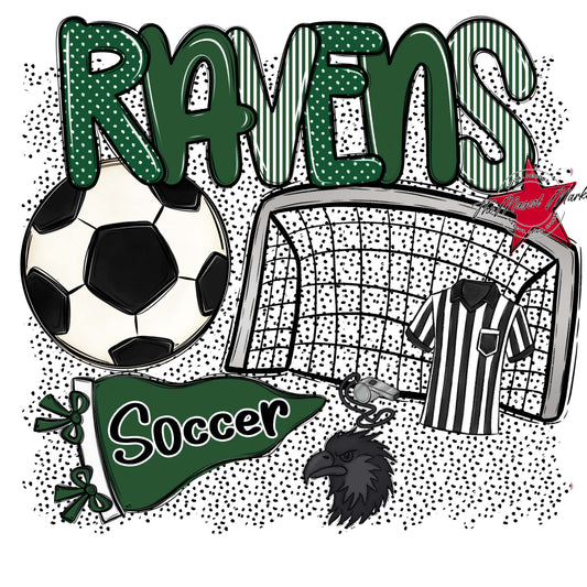 Ravens Soccer Spirit-Green