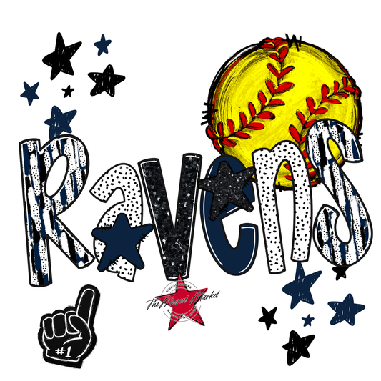 Ravens Softball Scrape-Navy