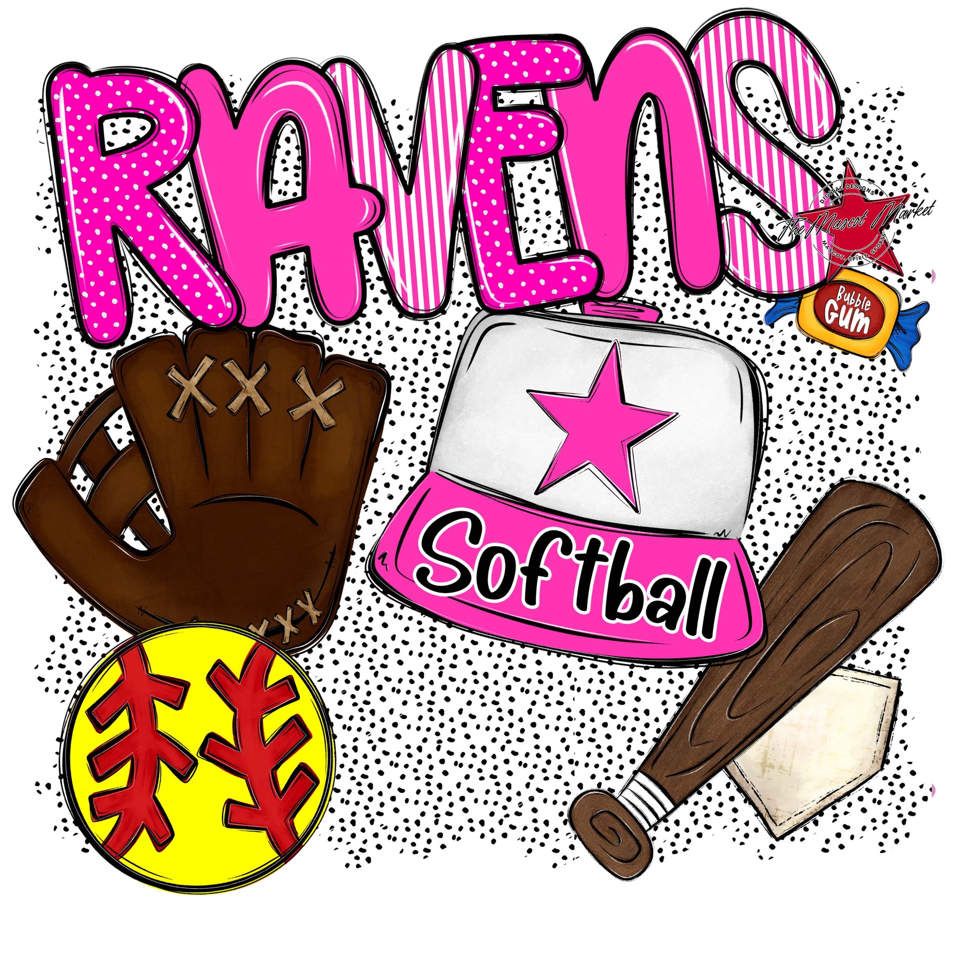 Ravens Softball Spirit-Pink