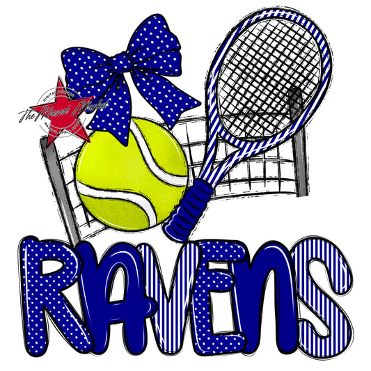 Ravens Tennis Spirit Design-Blue
