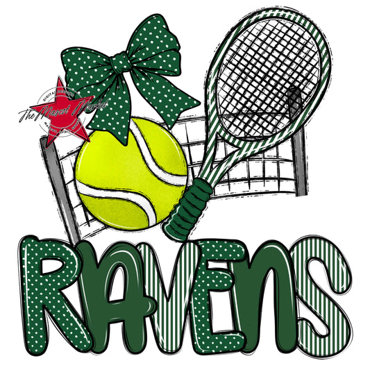 Ravens Tennis Spirit Design-Green