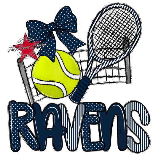 Ravens Tennis Spirit Design-Navy