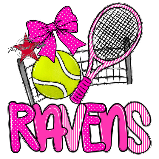 Ravens Tennis Spirit Design-Pink