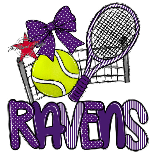 Ravens Tennis Spirit Design-Purple