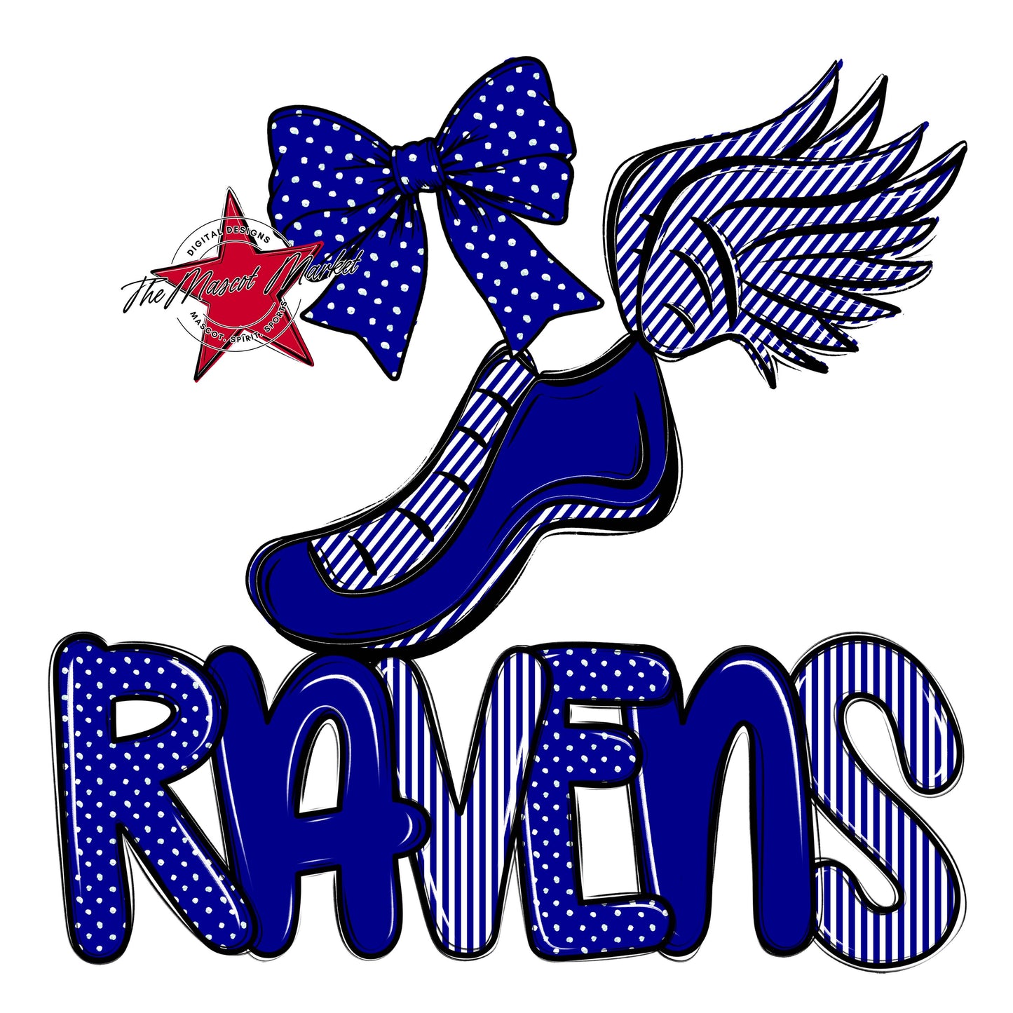Ravens Track Spirit Design-Blue