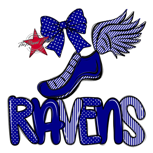 Ravens Track Spirit Design-Blue