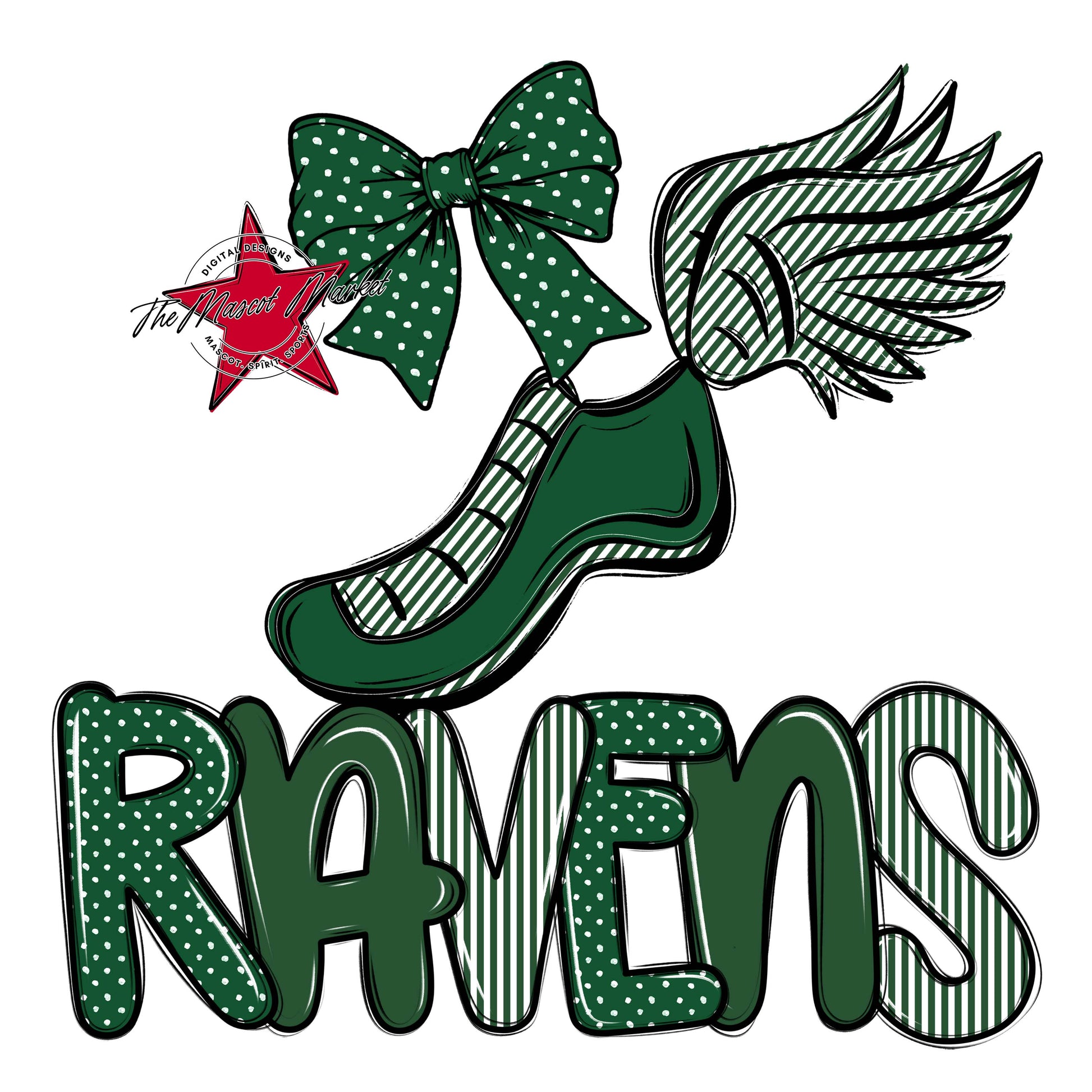 Ravens Track Spirit Design-Green