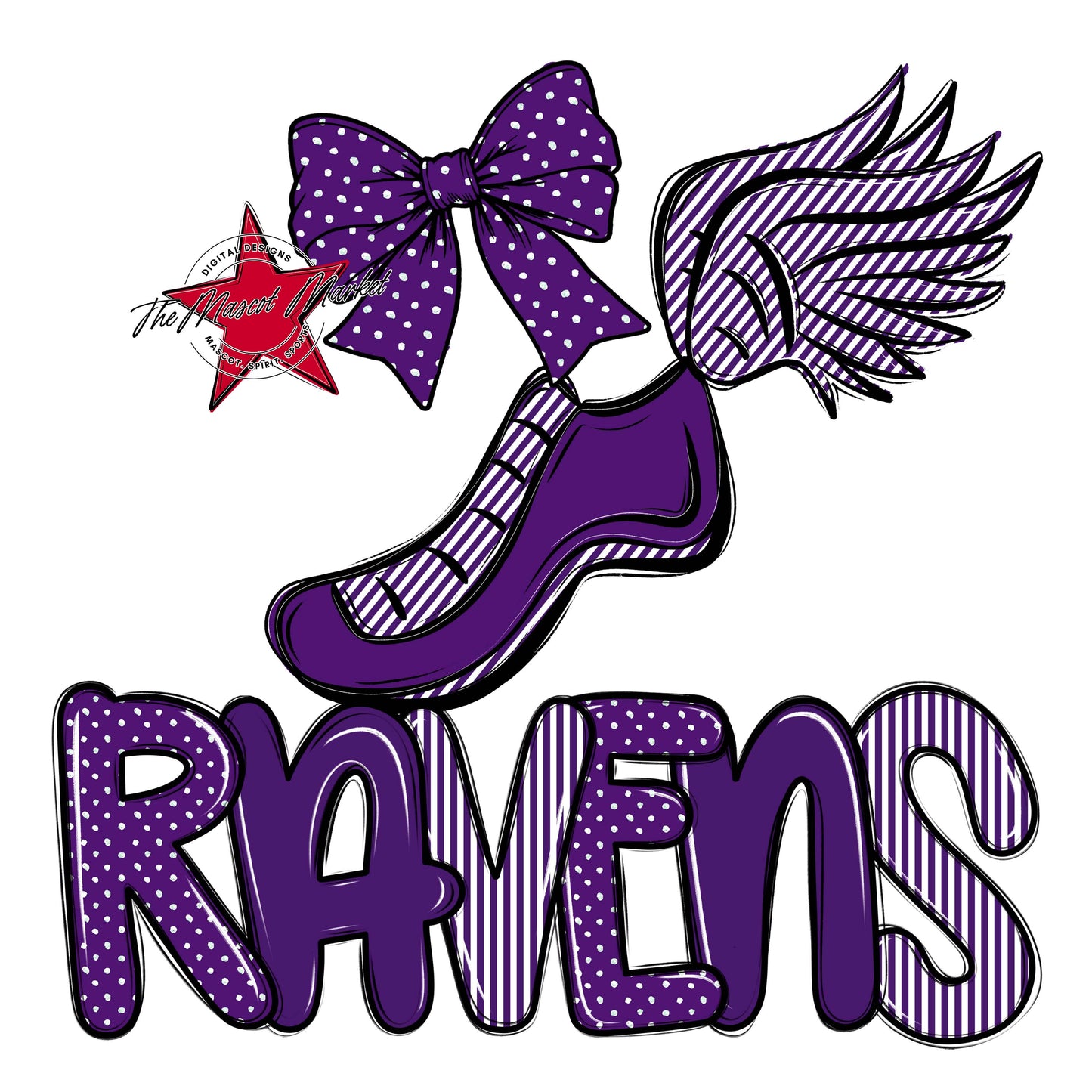 Ravens Track Spirit Design-Purple