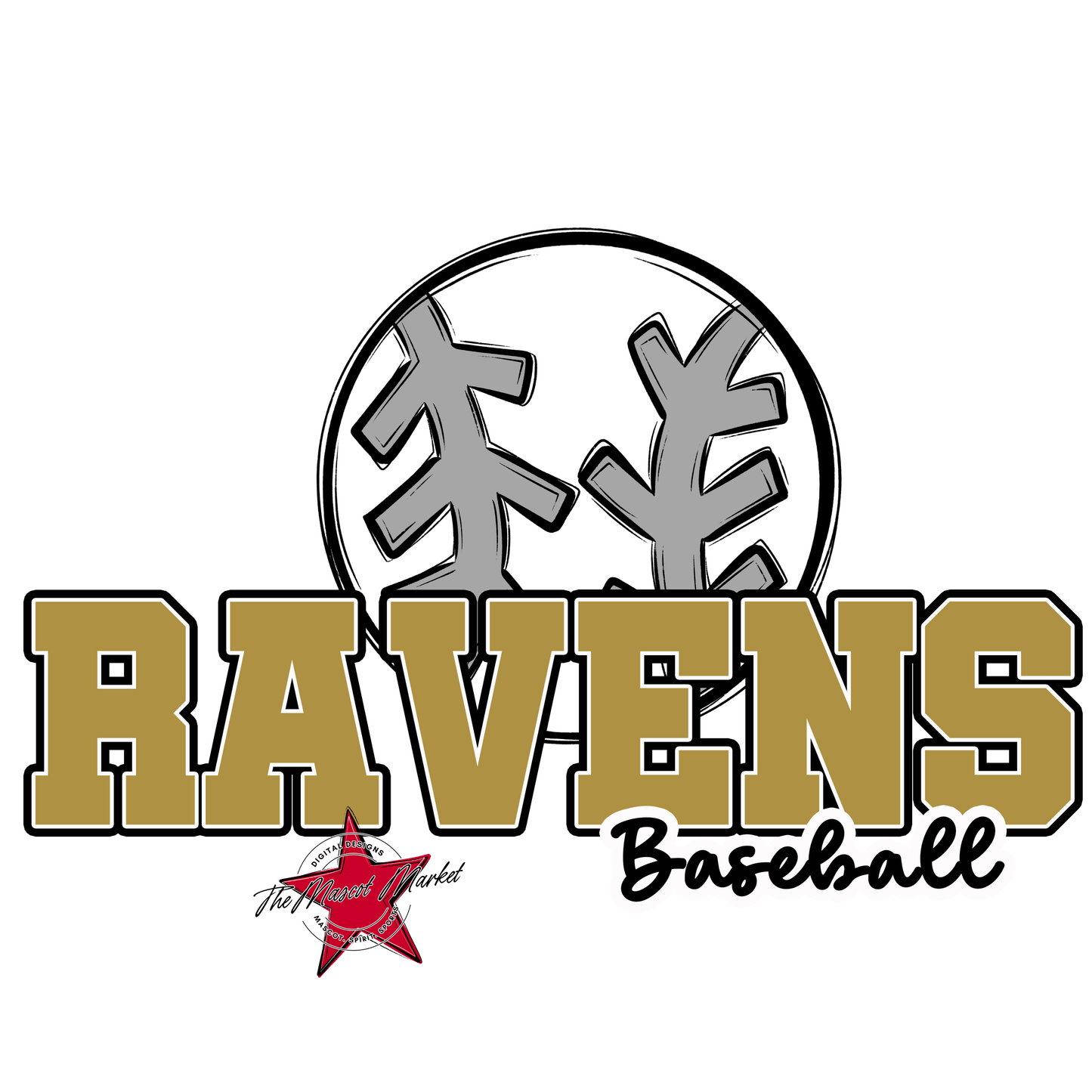 Ravens Varsity Baseball-Gold