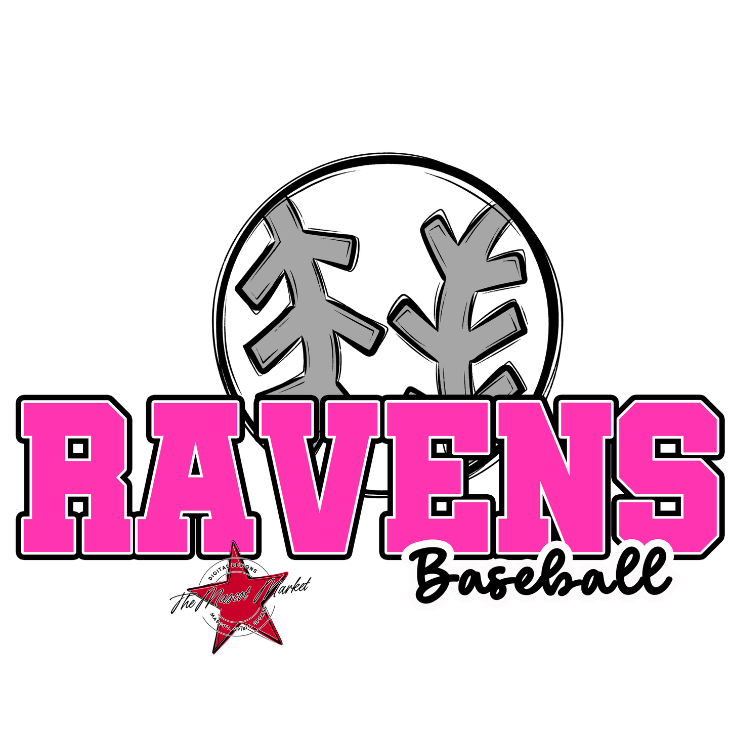 Ravens Varsity Baseball-Pink