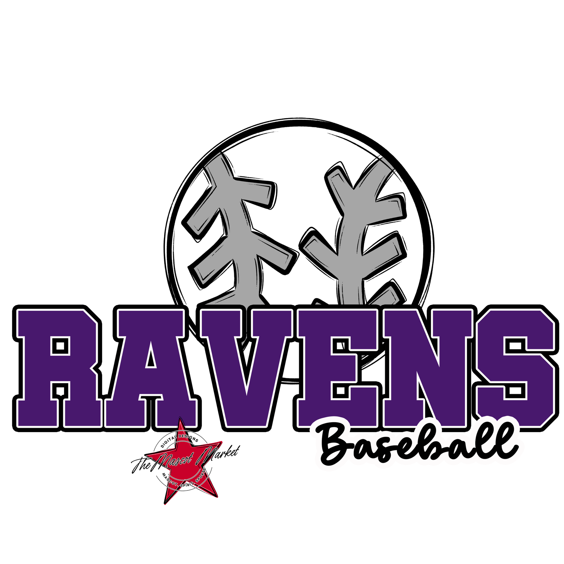 Ravens Varsity Baseball-Purple