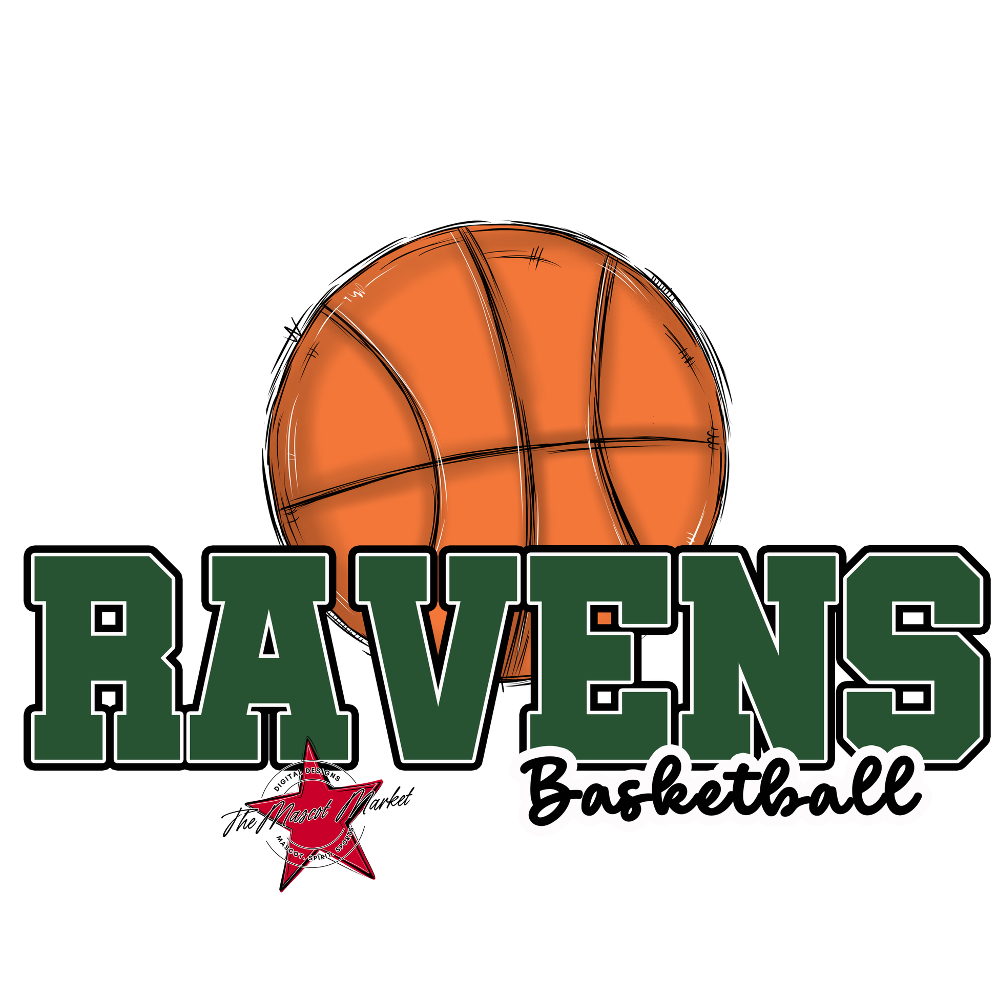 Ravens Varsity Basketball-Green