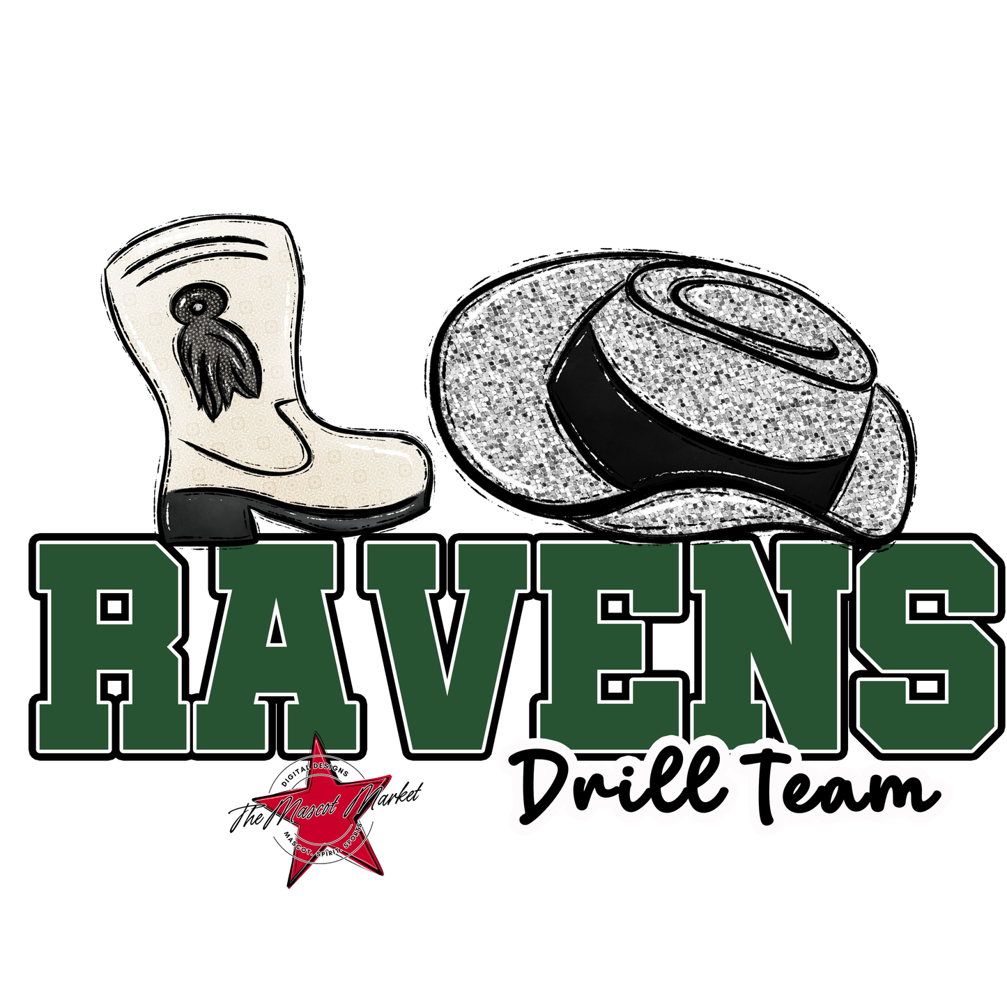 Ravens Varsity Drillteam-Green