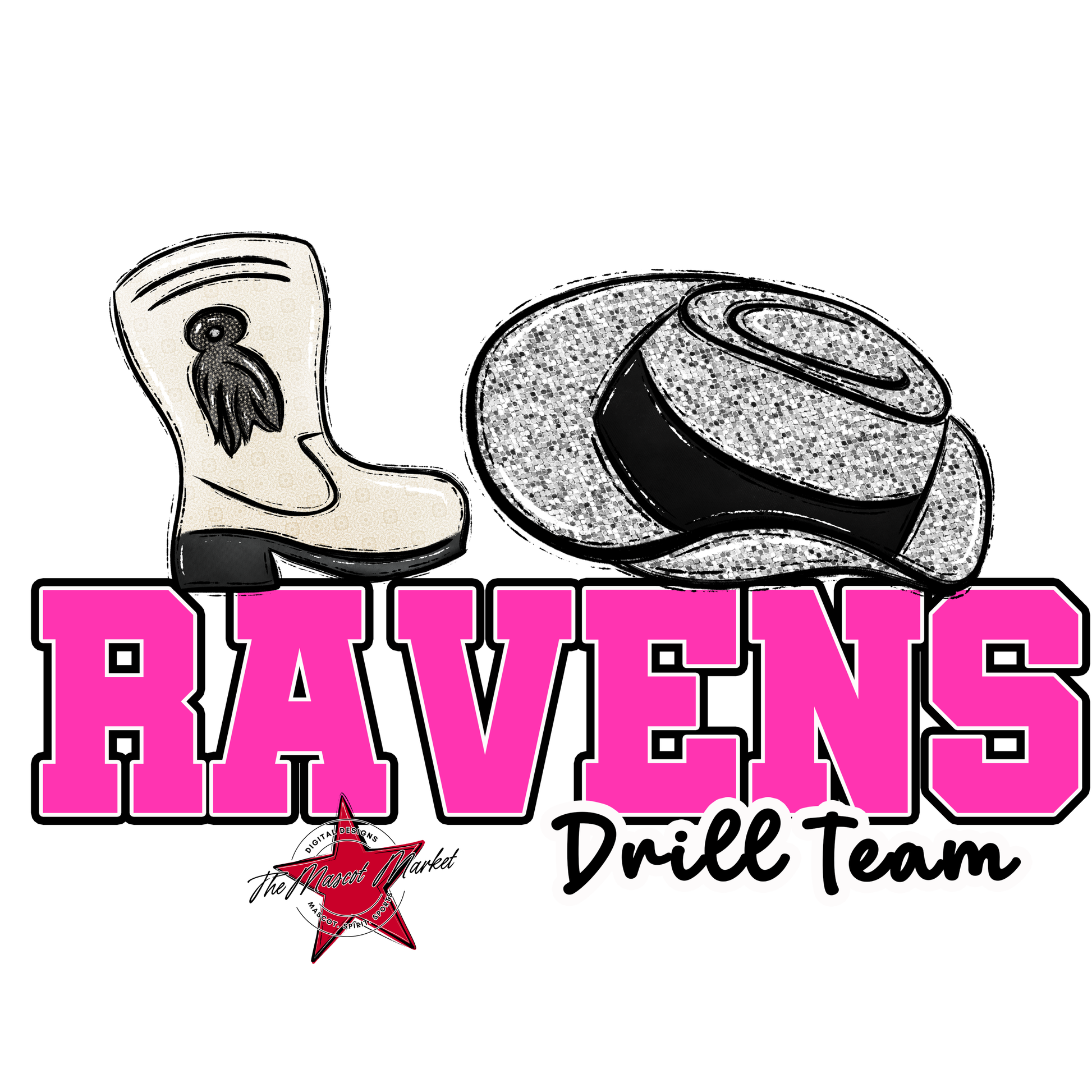 Ravens Varsity Drillteam-Pink