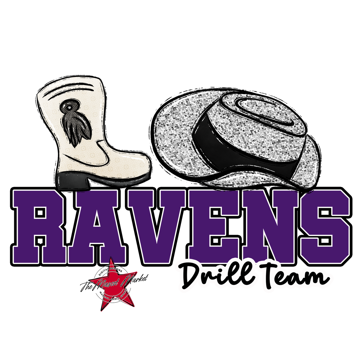 Ravens Varsity Drillteam-Purple
