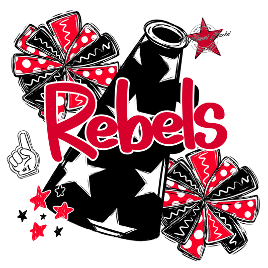Rebels Alpha Megaphone Design-Red