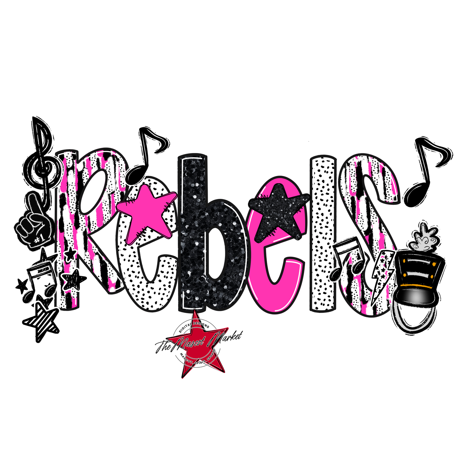 Rebels Band Scrape-Pink