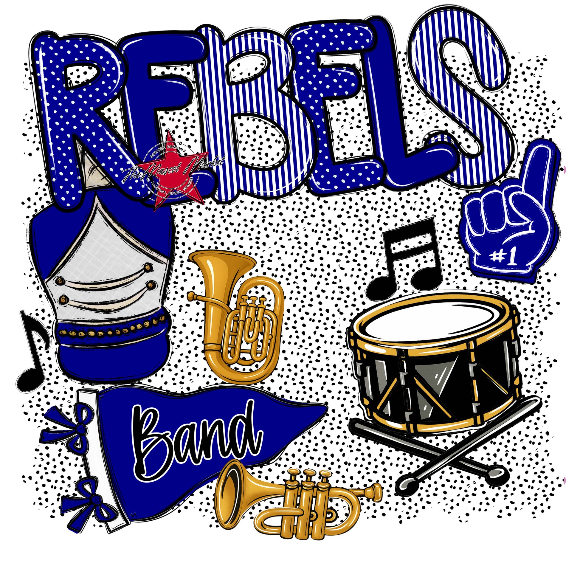 Rebels Band Spirit-Blue