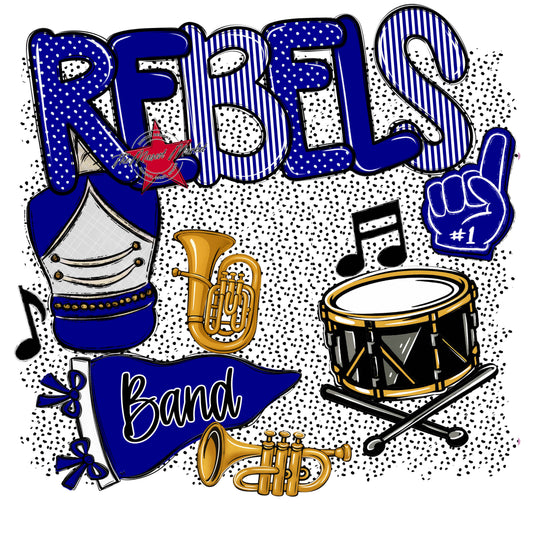 Rebels Band Spirit-Blue