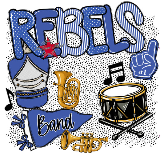 Rebels Band Spirit-Off Blue