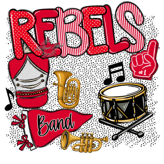 Rebels Band Spirit-Red