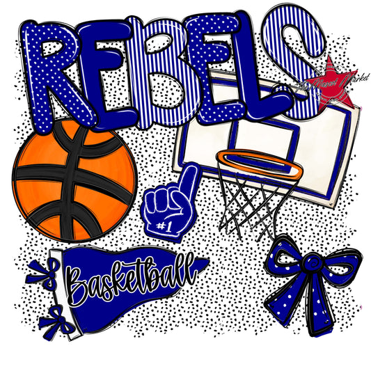 Rebels Basketball Spirit-Blue