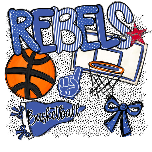 Rebels Basketball Spirit-Off Blue