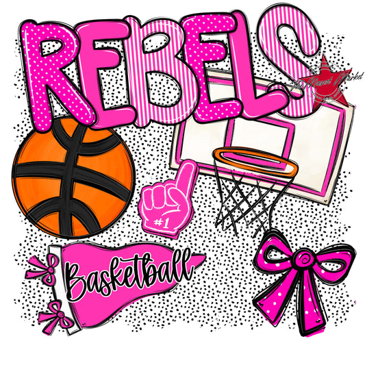 Rebels Basketball Spirit-Pink