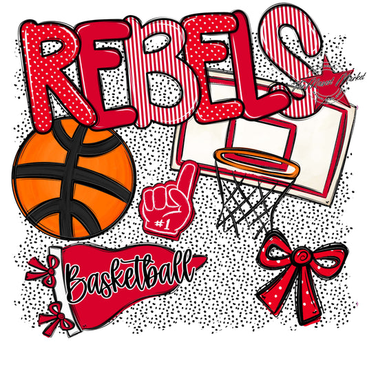 Rebels Basketball Spirit-Red