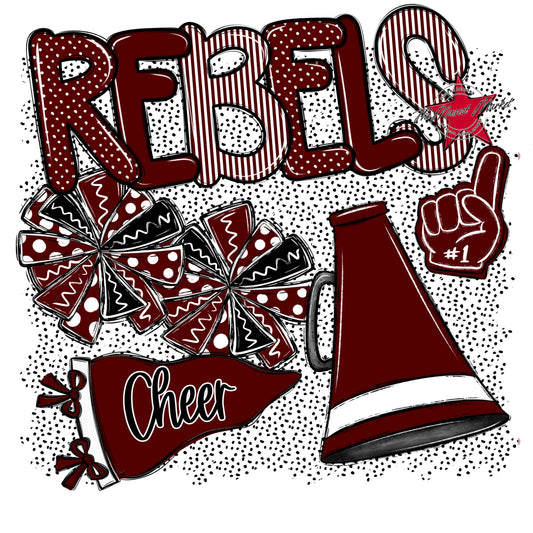 Rebels Cheer Spirit-Maroon