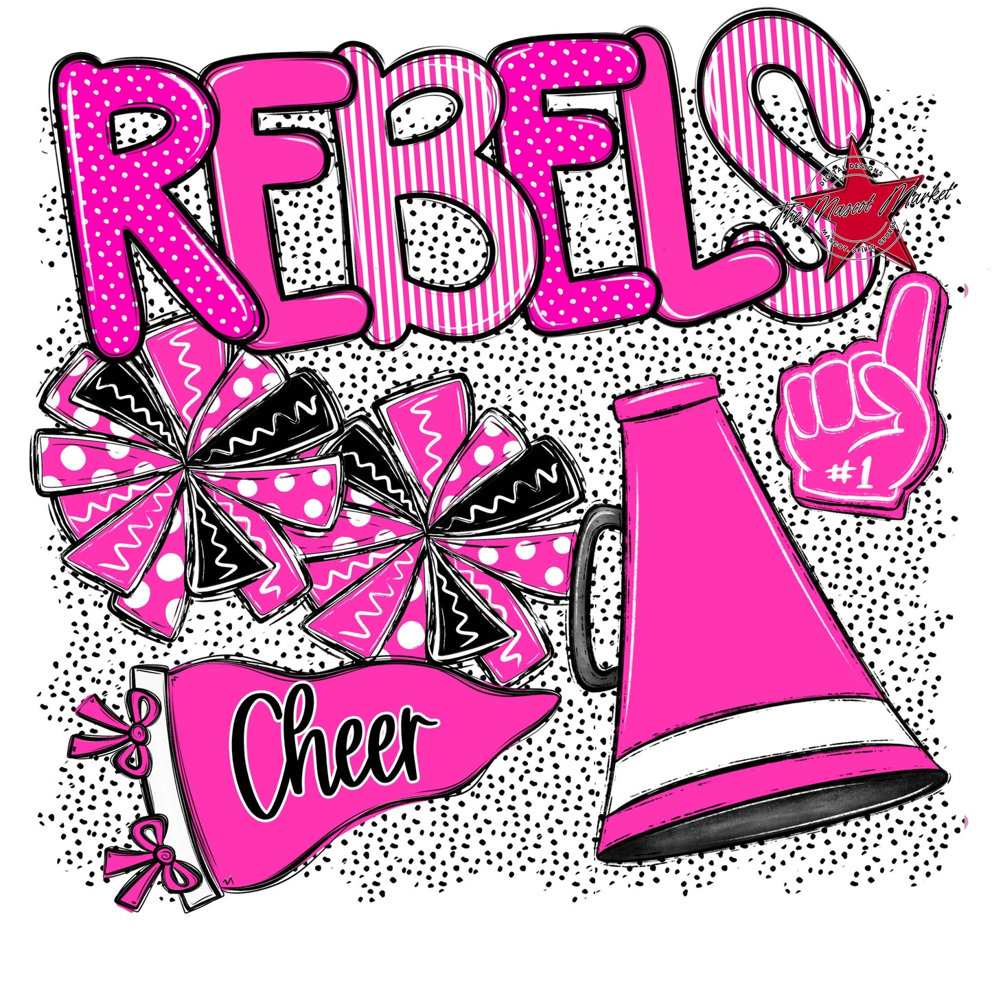 Rebels Cheer Spirit-Pink